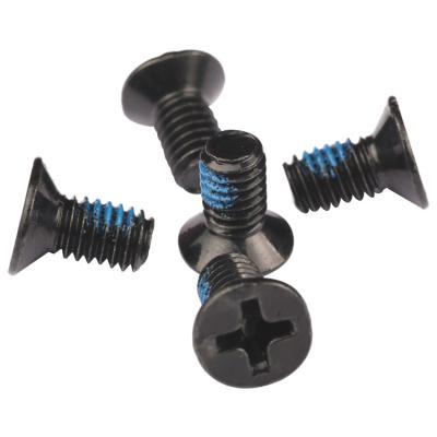 China Countersunk ISO 7046 DIN 965 80 90 110 120 Degree Caps Function Flat Head Machine Black Phillips Coating Screw for sale