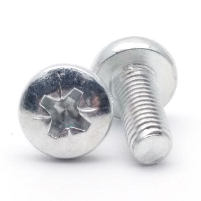 China China Supplier Carbon Steel Binding White Galvanized Head Pozi Binding Machine Screws for sale