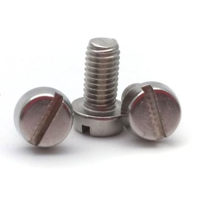 China Automotive Industry ISO DIN 84 1207 Stainless Steel 304 Slotted Metric Cheese Head Screws for sale