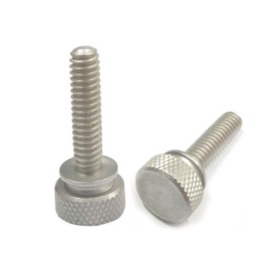 China Thumb Screw For Camera -20 4-40 6-32 10-32 Brass Aluminum Sheet Metal 1/4 Knurled Key Captive Hand Tighten Thumb Screw For Sheet Metal for sale