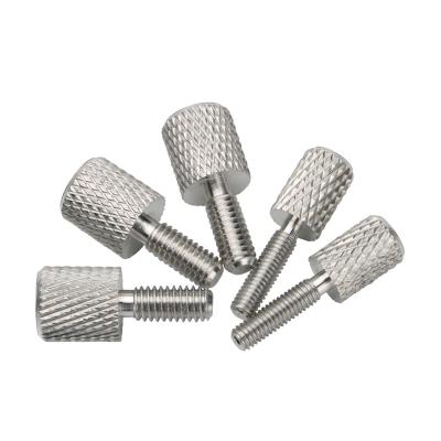 China 4-40 m2 m4 m5 m6 m7 m8 flat aluminum knurled thumb screw for sale