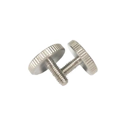 China M2 M3 M4 M5 M6 M8 M10 304 Stainless Steel DIN653 Flat Customizable Knurling Head Screw for sale