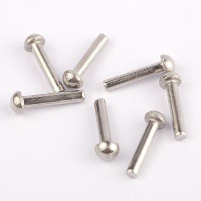 China DIN 660 DIN 124 Stainless Steel Standard Iron Round Head Solid Steel Rivet for sale