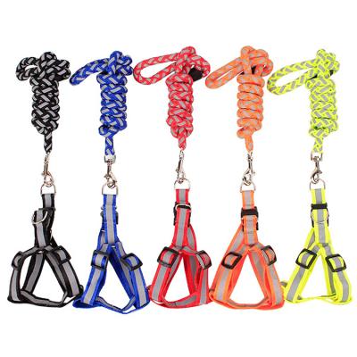 China Stocked Selling Best New Design Adjustable Dog Harness Dog Leash And Harness Set With Factory Direct Selling Price for sale