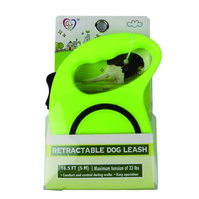 China Personalized Retractable Wire Rope Free Dog Hand Wrist Leash With Side Cover for sale