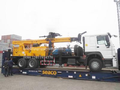 China Heavy Duty Truck Mounted Water Well Drilling Rigs for 600m depth DTH Rotation Drilling 6X4 for sale