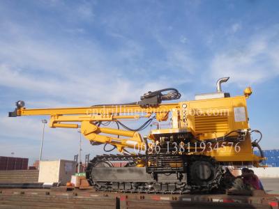 China Cummins Engine Drived Hydraulic DTH Rock Drilling Equipment  for 40m Depth Quarry and Mining for sale