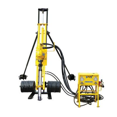 China Electric Motor Portable Pneumatic DTH Drilling Rig with 0 - 80 rpm Rotation Speed for sale