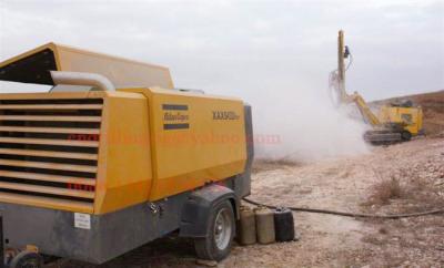 China Rock Drilling Atlas Copco Screw Compressor , Portable Diesel Automatic Air Compressor for sale