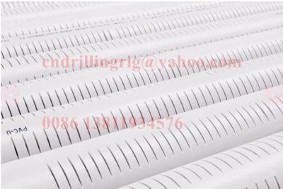 China 1m 3m 6m het omhulselpijp van pvc goed, 10mm de dikke pijp van pvc van de waterput Te koop