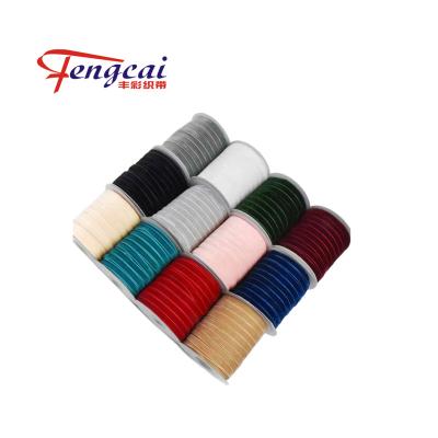 China High Tenacity 7mm-50mm Custom Custom 100% Polyester Velvet Ribbon Solid Color High Quality Factory Price Wholesale Gift for sale