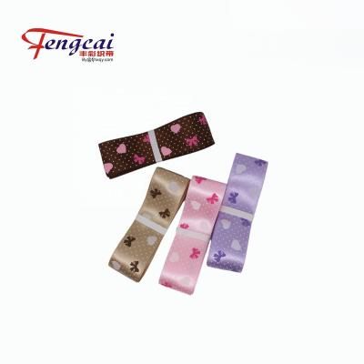 China High tenacity 1 inch high quality custom printed cartoon character grosgrain ribbon for cheer bows craft supplier for sale