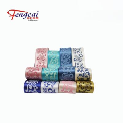 China High Tenacity 25mm Customized Holiday Christmas Polyester Wrapping Ribbon Custom Printed Satin Custom Printed Ribbon for sale