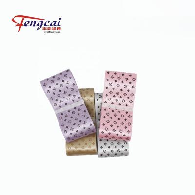 China High Tenacity 38mm Factory New Printed Custom Christmas Gift Ribbon Ribbon Printer Custom Logos Stock Polyester for sale