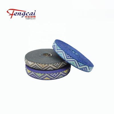 China Wonderful High Tenacity 12mm Elastic Polyester Jacquard Strap for sale