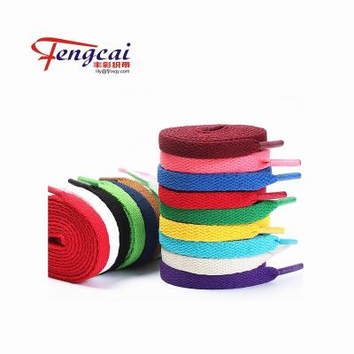 China Wholesale high quality 8mm flat lay polyester sports lace/flat lace for sale