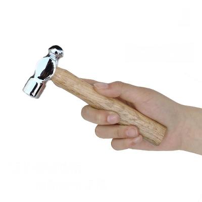 China High Quality Strong Power Small Round Head Hammer With Wooden Handle for sale