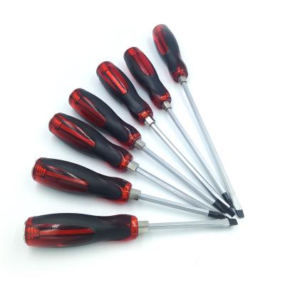 China Polypropylene Screwdriver Manufactures Transparent Cap 7pcs Screwdriver Set Screw Driver for sale