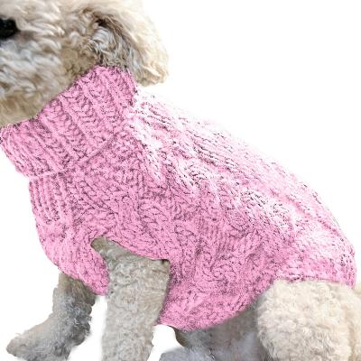 China New Autumn Winter Holiday Christmas Apparel Dog Color Acrylic Woolen Pet Sweater Casual Multicolor Warm Hoodie Coat Viable for sale