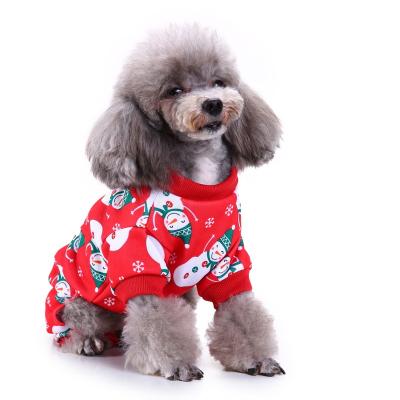 China New Viable Dog Clothes Cute Christmas Snowman Christmas Dog Clothes Pet Clothes Pet Clothes Christmas Costume Holiday Clothes for sale