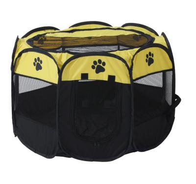 China Breathable Oxford Cloth Dog Delivery Room Cat Dog Cage Octagonal Pet Tent Kennel Scratch-Resistant Collapsible Cat Litter for sale