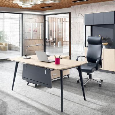 China Executive Desk Melamine Computer Desk Modern Business Executive Chair Table Office Desk Table for sale