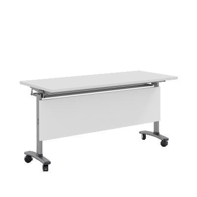 China Mobile Conference Training Office Hotel Stand Computer Foldable Thickened Folding Table Long Featured Table for sale