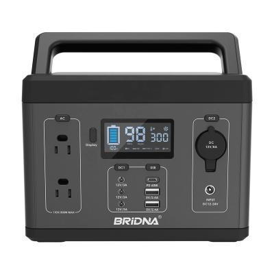 China NEW BRIDNA Home Cell Phone 280wh Laptop Outdoor Solar Generator 300w Camping Portable Power Station for sale