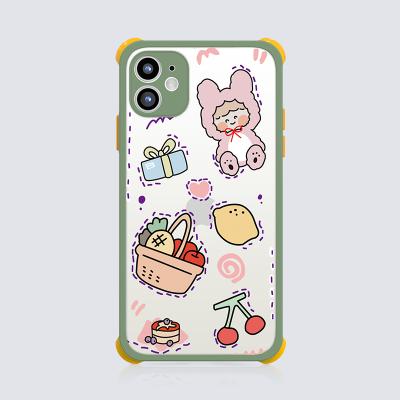 China Printer Cute Clear Shockproof Custom Cellphone Case For iPhone 11 And 12 Series for sale