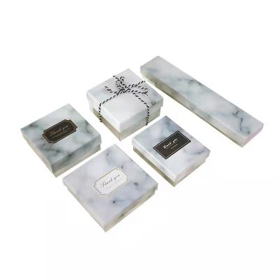 China Cheap Guangdong Eco-friendly Factory Jewelry Necklace Paper Gift Box For Ninas Mujars Marble Caja 100% Recyclable Reusable for sale