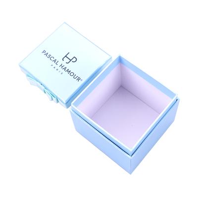 China Recyclable popular paper and satin bracelet watch paper material box with foam pillow for jewelry packaging for sale