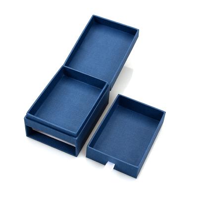 China Recyclable Elegant Recycled Kraft Cardboard Drawer Slide Gift Set Jewelry Boxes For Bracelet for sale