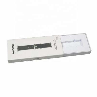 China Good quality art print paper watch band card recyclable clear window boxes watch packaging made in china for sale