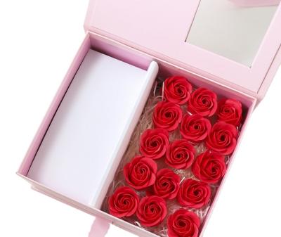 China Reused Materials Mom Flower Boxes I Love You For Flowers Gift Valentines Day Rose Packaging Arrangements Luxury With Drawer Flower Box for sale