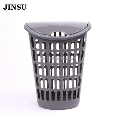 China 2018 Foldable Top Selling Dirty Cloth Plastic Mesh Pp Laundry Basket for sale