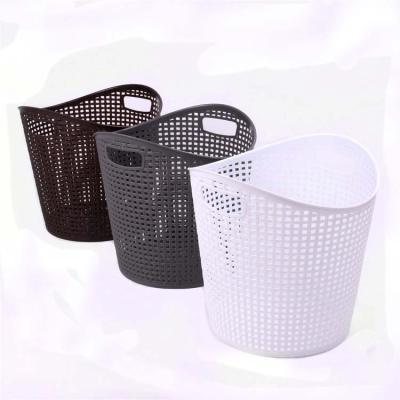 China Tra 2021 Hot Sales Rattan Style Cheap Laundry Basket Stackable for sale