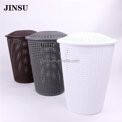 China Good Price Foldable Plastic Cheap Stackable Mold Folding Laundry Basket for sale