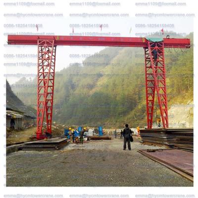 China MH Type Single Girder Gantry Crane Top Girder Box Leg Truss Type for sale