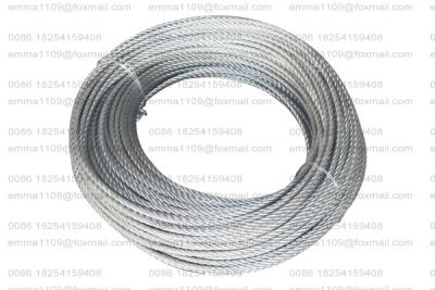 China Cable de acero galvanizado caliente de 8,3 mm para plataforma de energía suspendida ZLP630 en venta