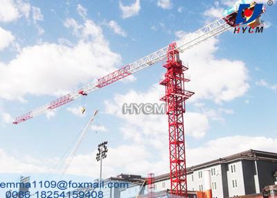 China QTZ160 Gebäudekran PT6022 60M Boom-Kran Flat Top Tower Crane L68 Mast zu verkaufen