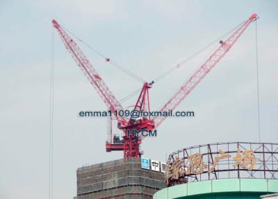 China Hot 6T Luffing Tower Crane With L46 Mast Section 45M Boom Jib Inside Buildings for sale