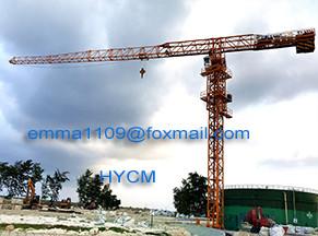 China QTZ125 Flat Top Tower Crane Big Construction Building Materials Towing Crane 65m Boom for sale