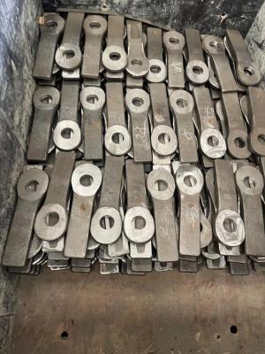 China 3pcs 1 set of 50mm Manganese Steel Fish Plate for 3m Potain Mast Section for sale