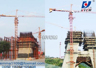 China QTZ100 Cranes de construção de controle remoto Torre 60 metros 8T Capacidade à venda