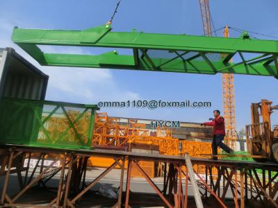 China qtz125 Tower Crane Hammer-head Type 10tons 6018 60m With Cabin for sale