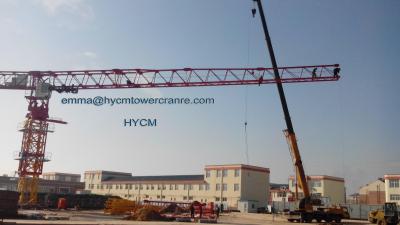 China Large 24t QTP8025 Electric Flat Top Tower Crane 80m Long Arm Cost for sale