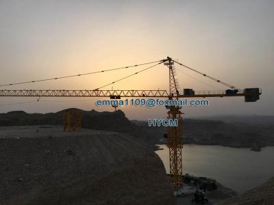 China 25T TC7550 75M Jib Arm Topkit enorme Tipos de guindastes de torre 5.0T Carga de ponta à venda