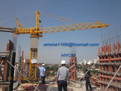 China 12M Working Jib Inner Climbing Tower Crane 0.5t Tip Load Capacity for sale