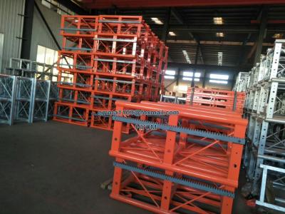 China 650MM Mast Sections Building Construction Hoist Spare Parts 1.508m Height for sale