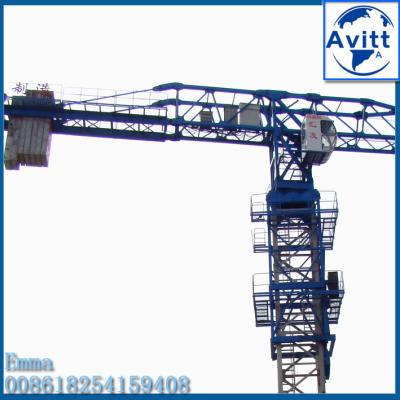 China QTZ125 PT6016 Mobile Travelling Tower Crane 60m Boom 10 Tons 50m Height Price for sale